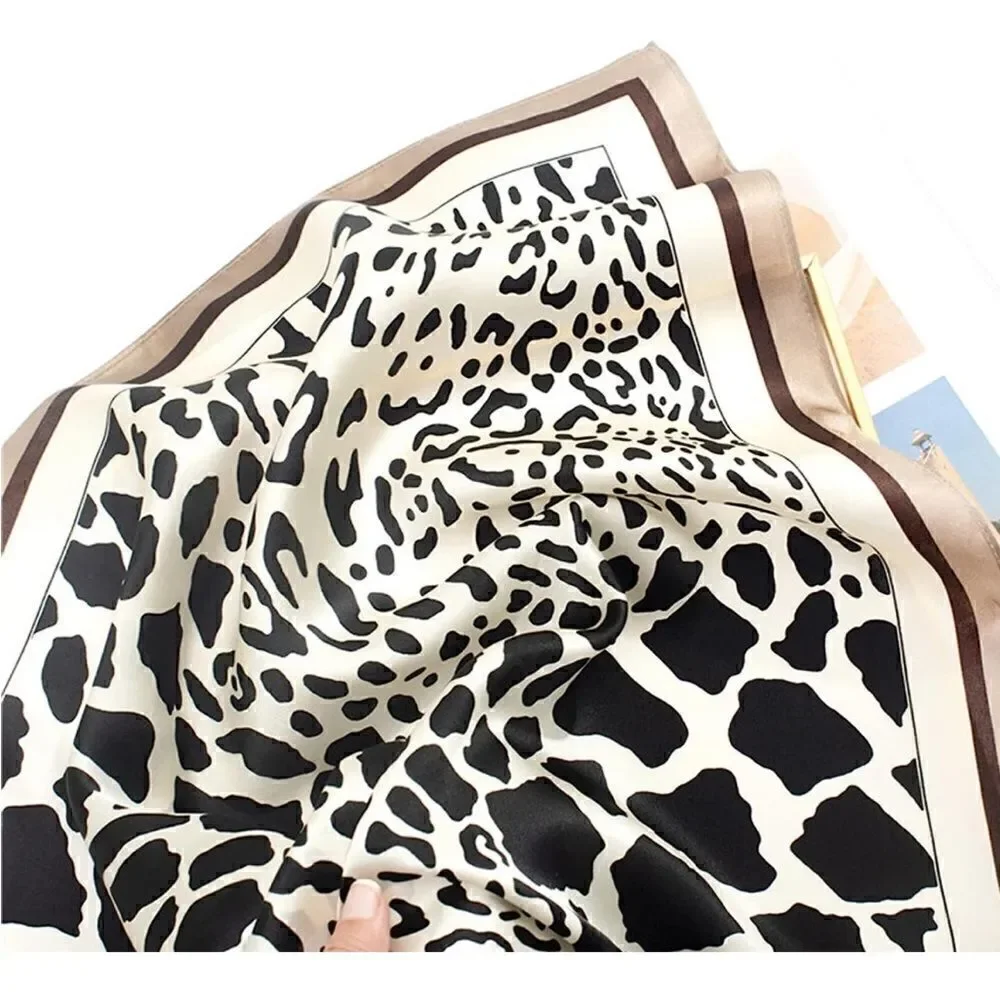Cow Print Silk Scarf